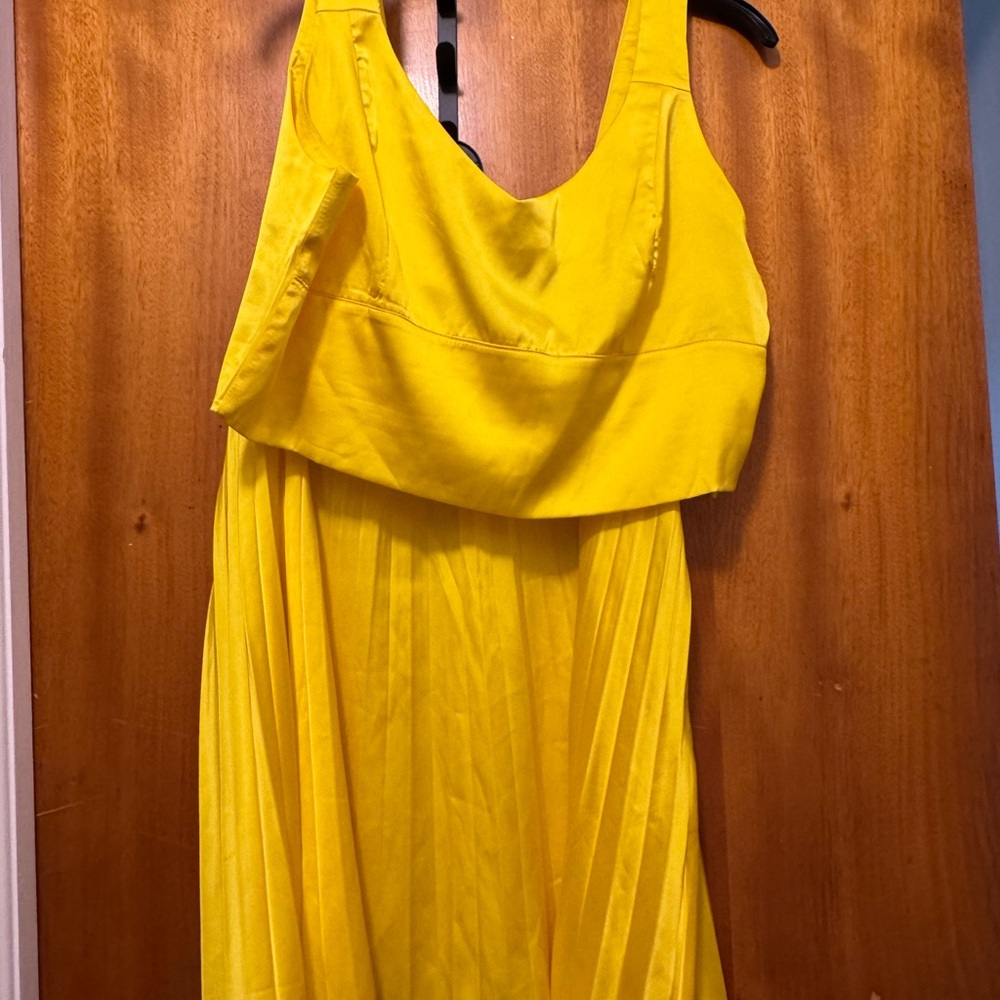 Elegant Yellow 2 Pc Skirt Set